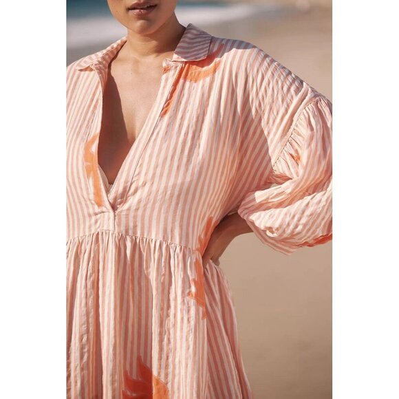 NWT Size MP - The Carolita Printed Tiered Shirt Dress by Celandine (NWT US$ 118) - Picture 6 of 16